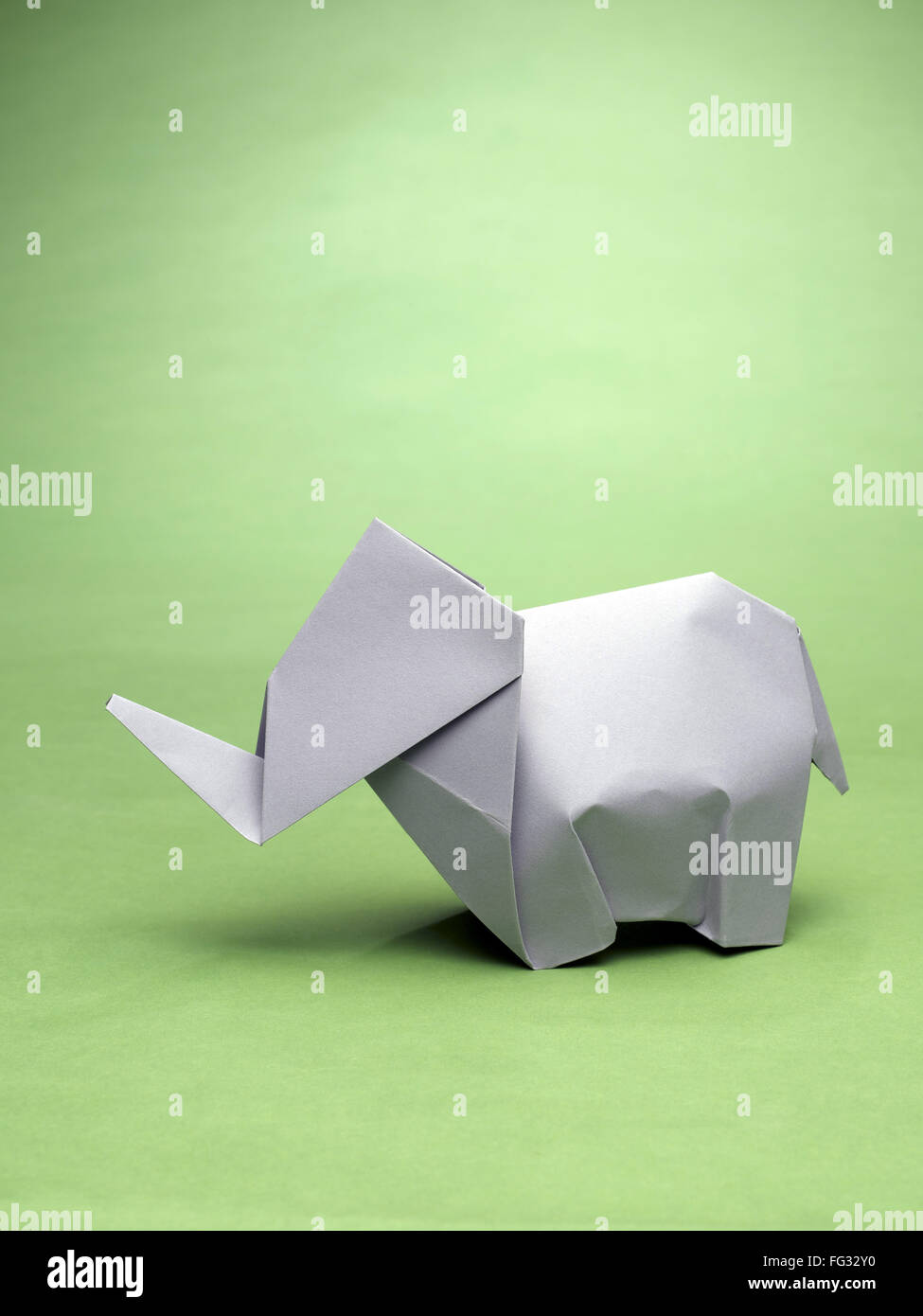 L'éléphant d'Asie l'Inde d'origami Banque D'Images