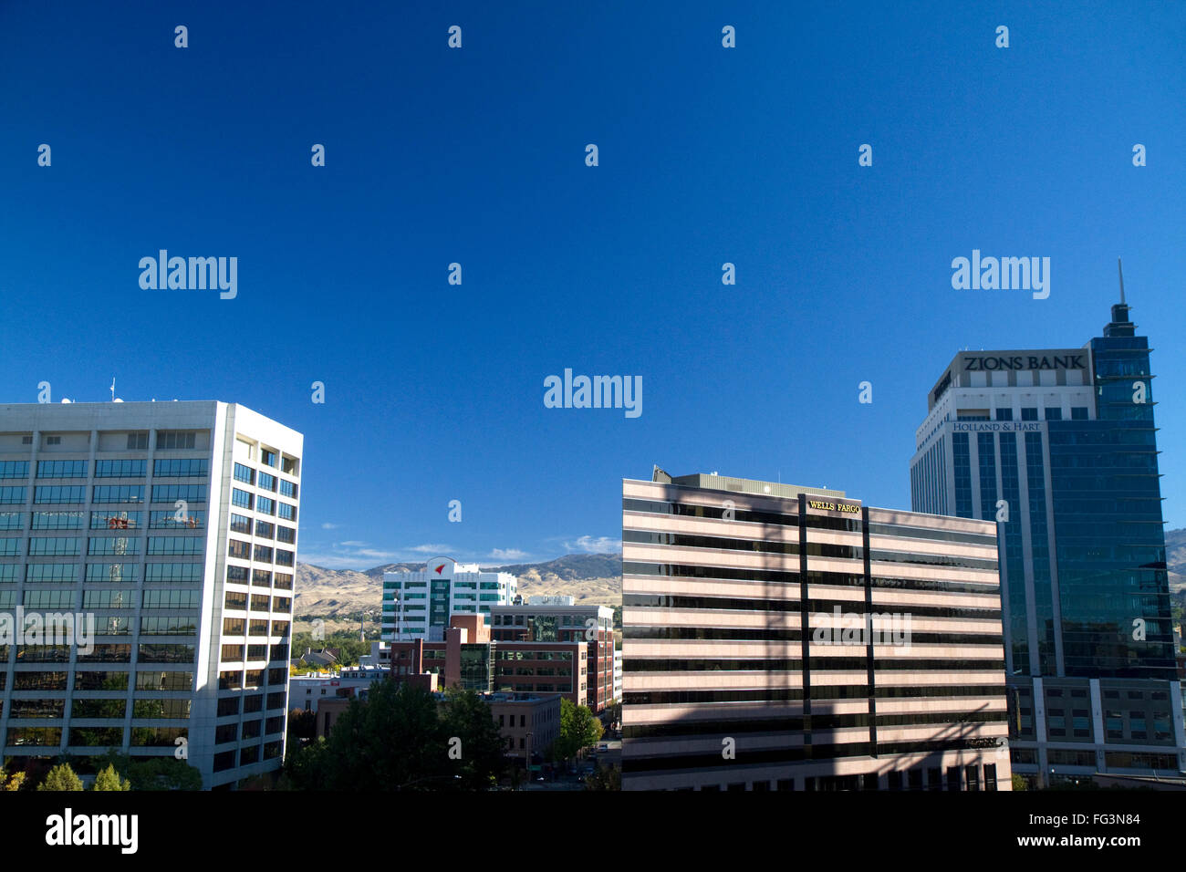 Sion Bank Building au centre-ville de Boise, Idaho, USA. Banque D'Images