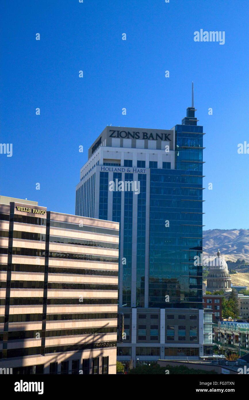 Sion Bank Building au centre-ville de Boise, Idaho, USA. Banque D'Images