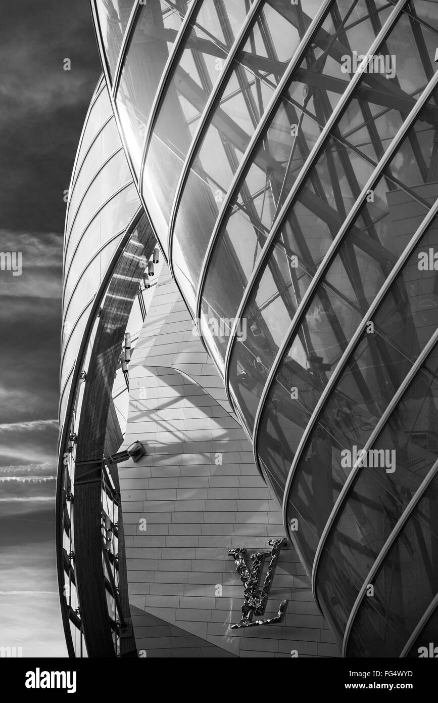 Fondation Louis Vuitton Paris France Banque D'Images