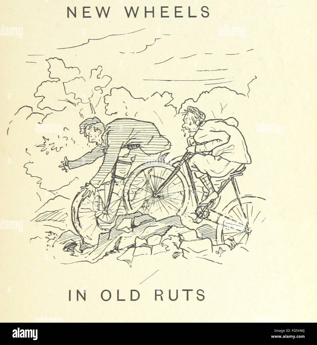 "De nouvelles roues en vieux ornières. Un pèlerinage à Canterbury via l'ancien chemin de ... Avec un stylo et dessins à l'encre par F. W. R Banque D'Images