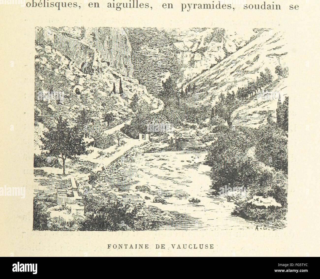 61 'Les fleuves de France. Le Rhône ... Ouvrage orné de 168 dessins par A. Chapon' Banque D'Images