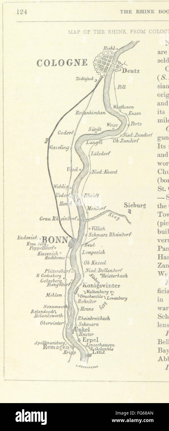 40 de "Le Rhin, ses paysages, et des associations historiques et légendaires Banque D'Images