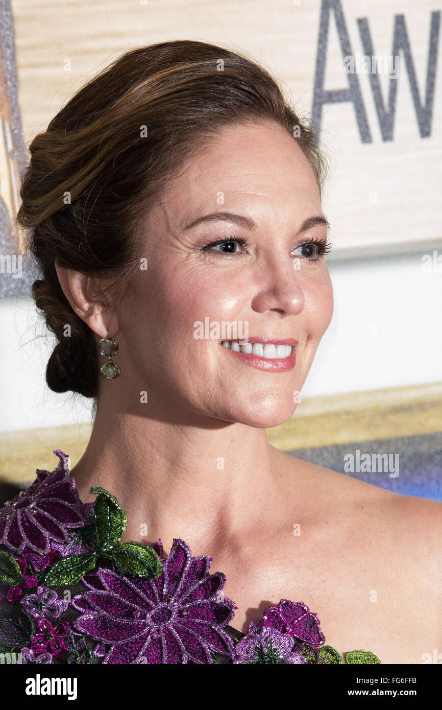 Los Angeles, Californie, USA. 13 février, 2016. L'actrice Diane Lane assiste à la 2016 Writers Guild of America awards. Banque D'Images