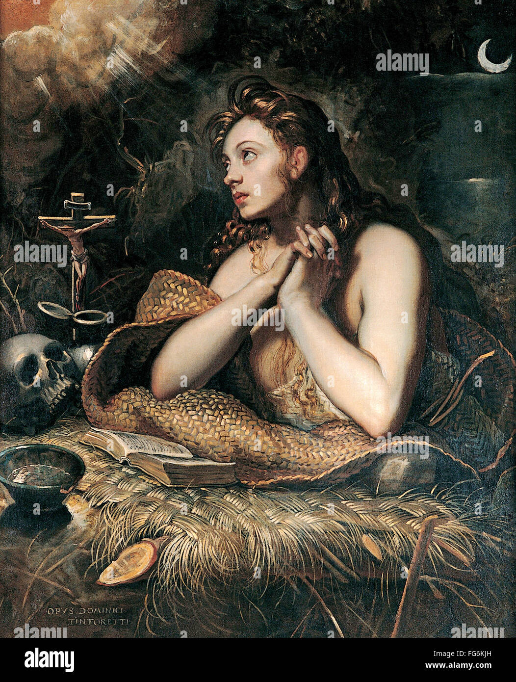 Marie de Magdala, La Madeleine, figure dans le Christianisme. Marie de Magdala a voyagé avec Jésus comme l'un de ses disciples. Il est dit avoir assisté à la crucifixion de Jésus et sa résurrection. Banque D'Images