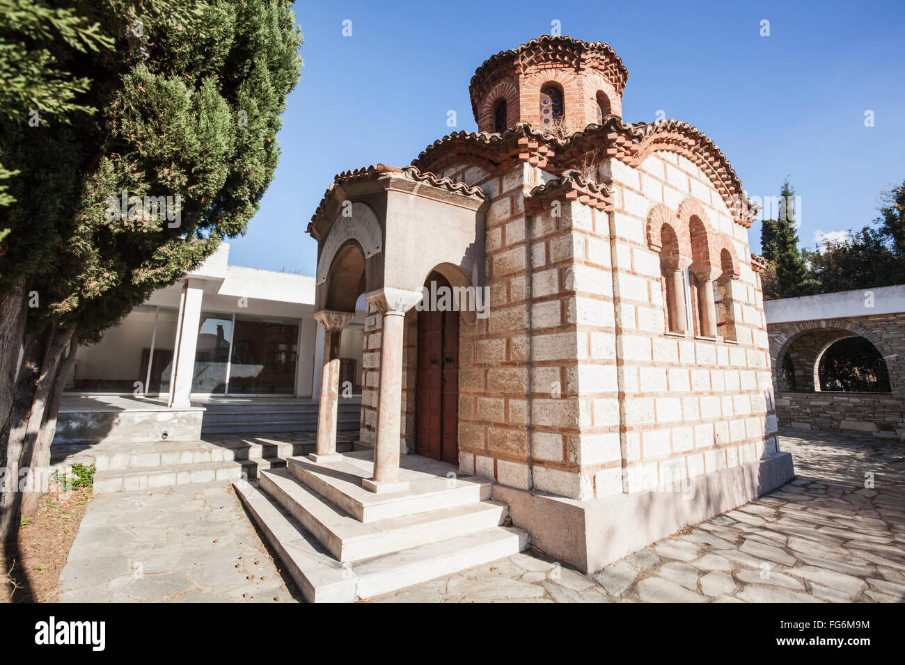 Petit bâtiment de l'église, Thessalonique, Grèce Banque D'Images