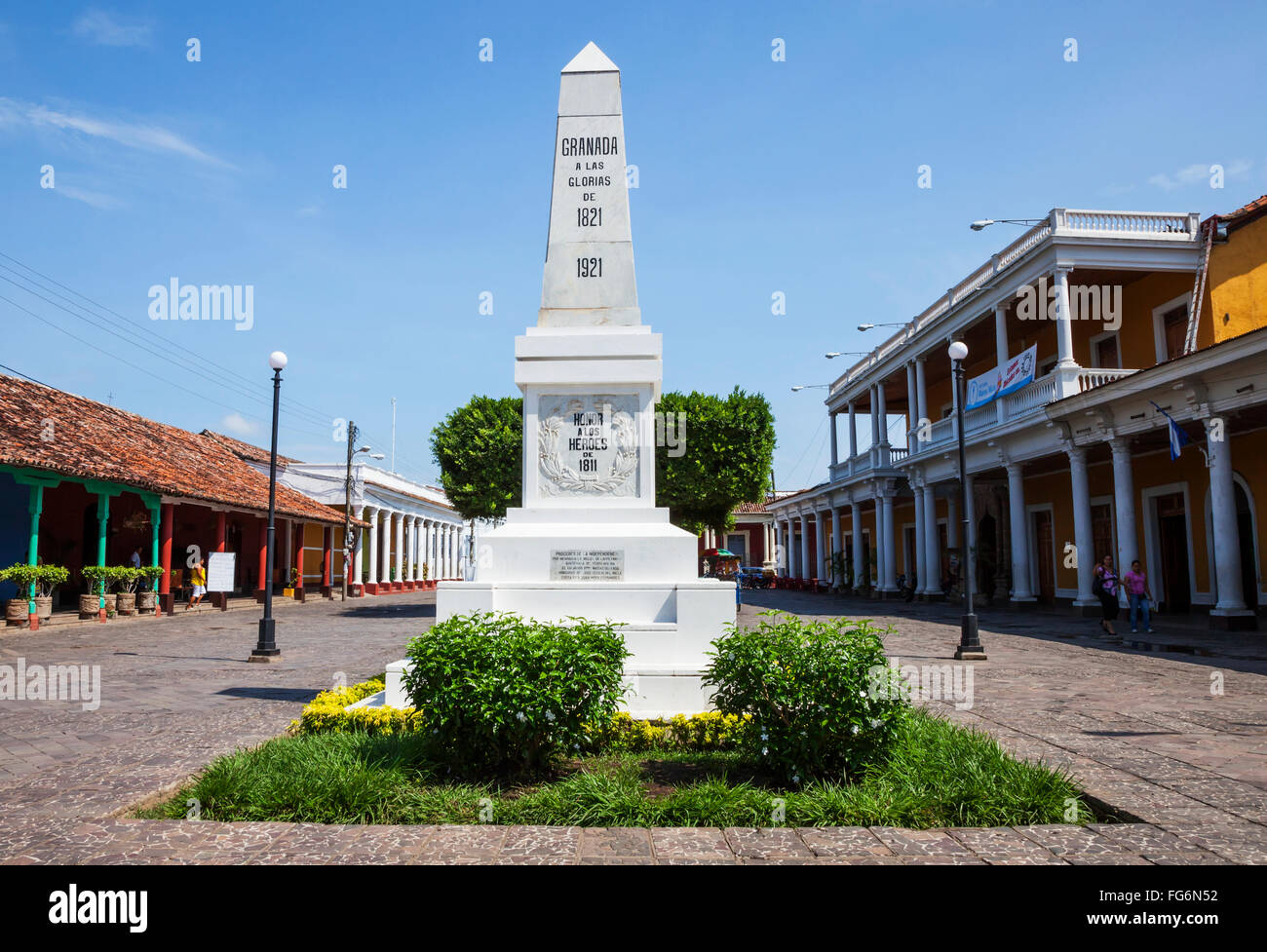 Monument de grenade 1821 ; Granada, Nicaragua Banque D'Images