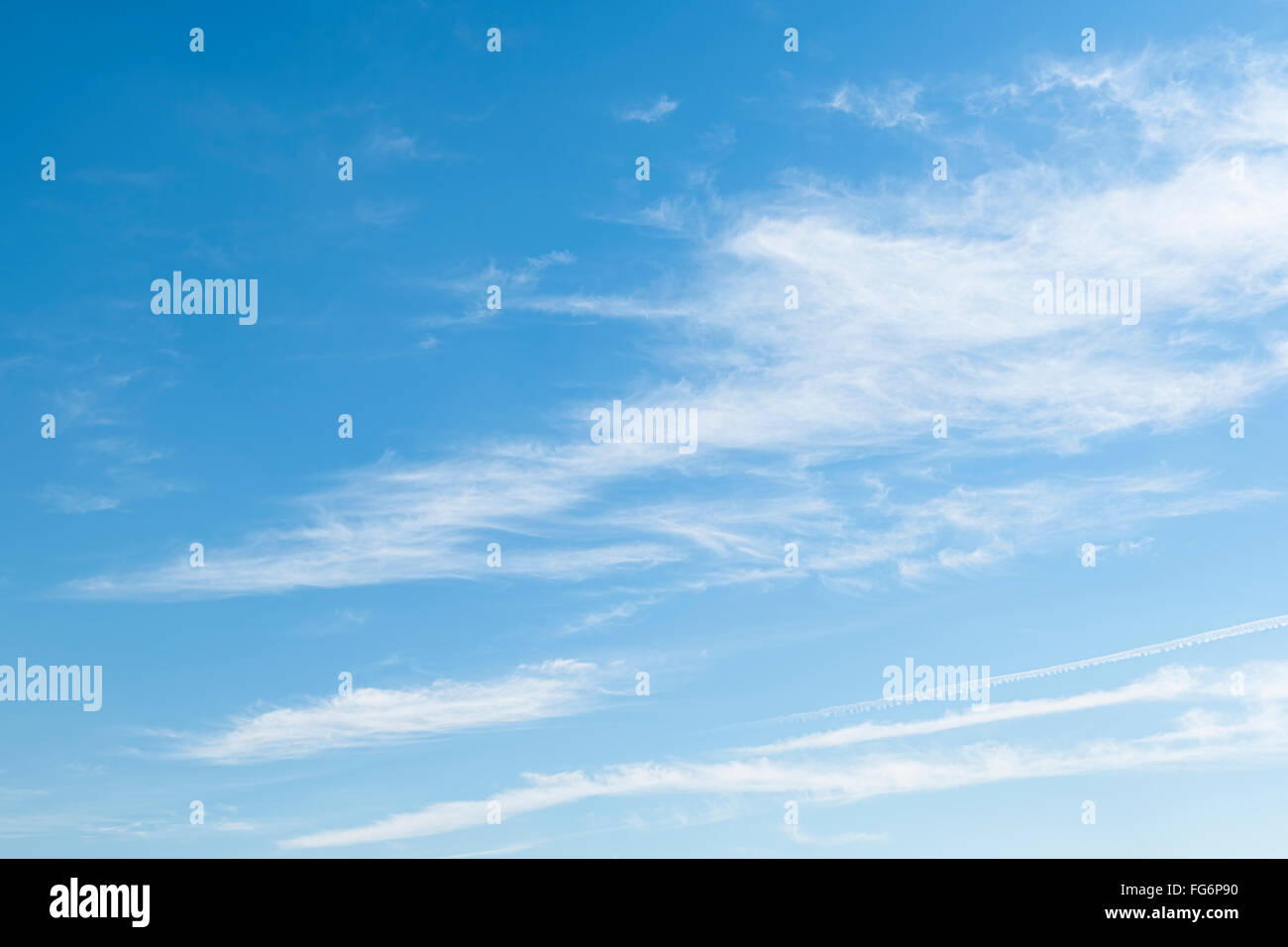 Beau ciel d'été. Banque D'Images