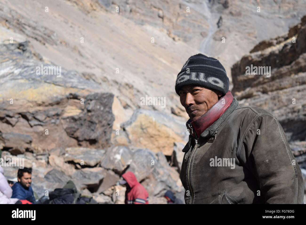 Ladakhis man portrait Banque D'Images
