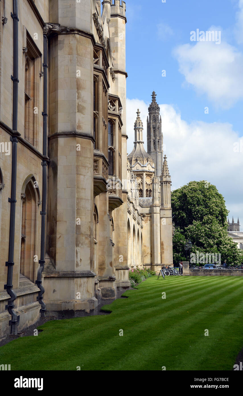 Les bâtiments et l'architecture de Kings College, Université de Cambridge, Angleterre Banque D'Images