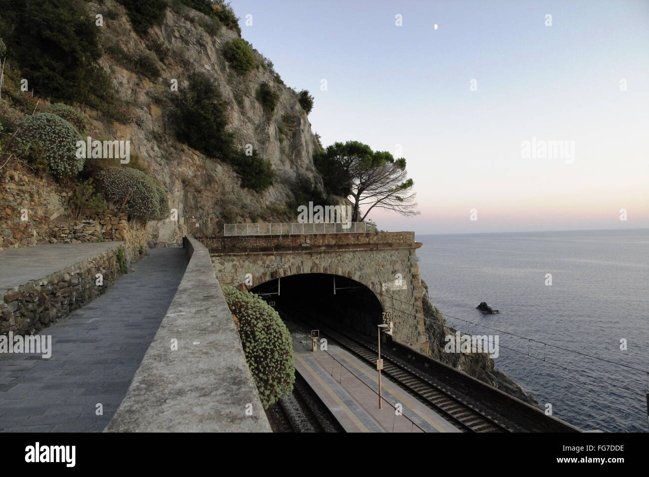 Géographie / voyages, Italie, Ligurie, les Cinque Terre, la Via del Amore, entre Riomaggiore et Manarola, Additional-Rights Clearance-Info-Not-Available- Banque D'Images