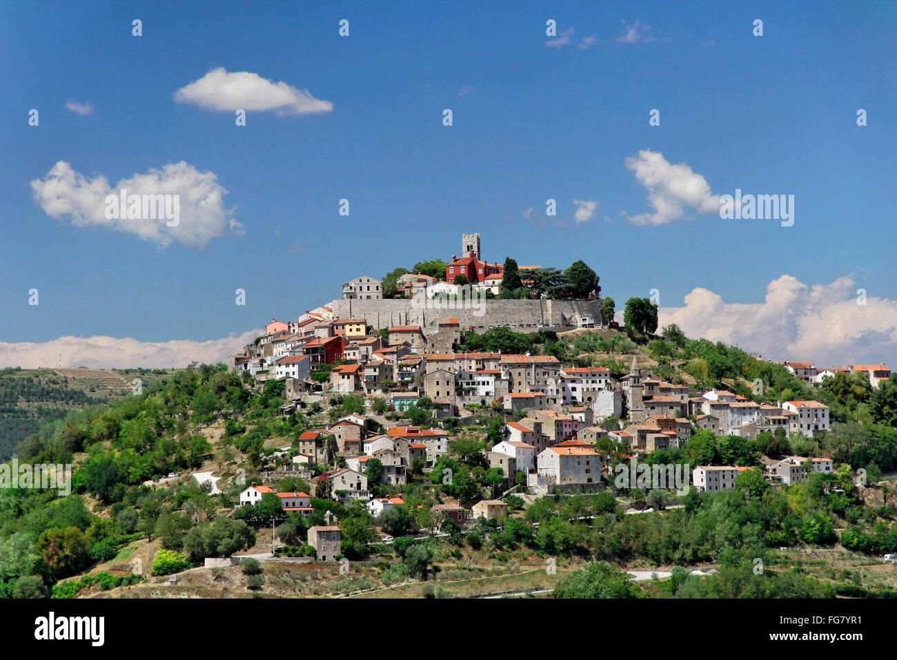 Géographie / voyages, Croatie, Istrie, Additional-Rights Clearance-Info-Motovun,-Not-Available Banque D'Images