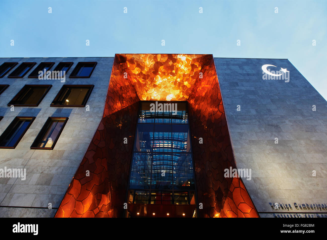 Nouvelle ambassade turque à Berlin - ouverture Banque D'Images