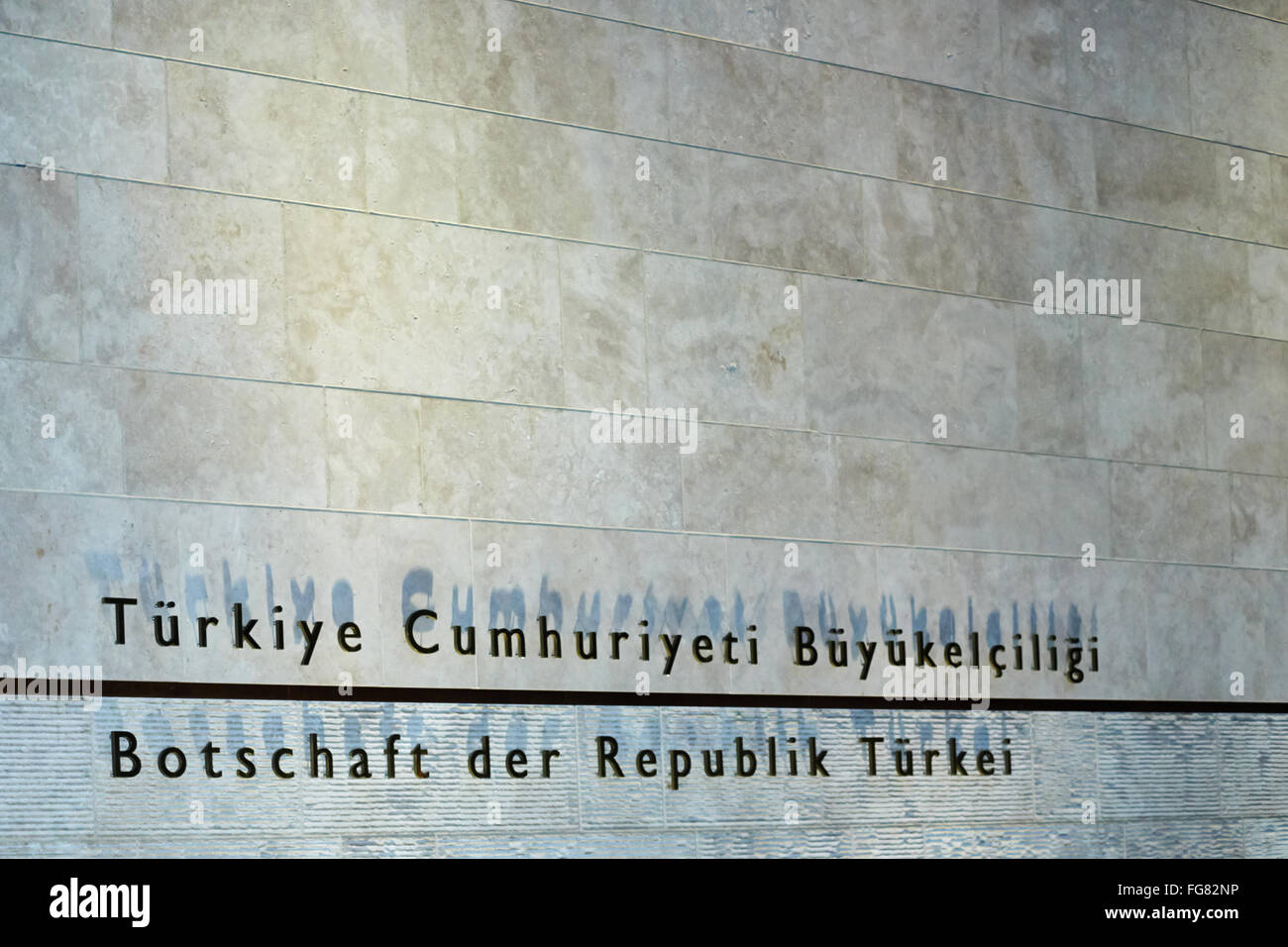 Nouvelle ambassade turque à Berlin - ouverture Banque D'Images