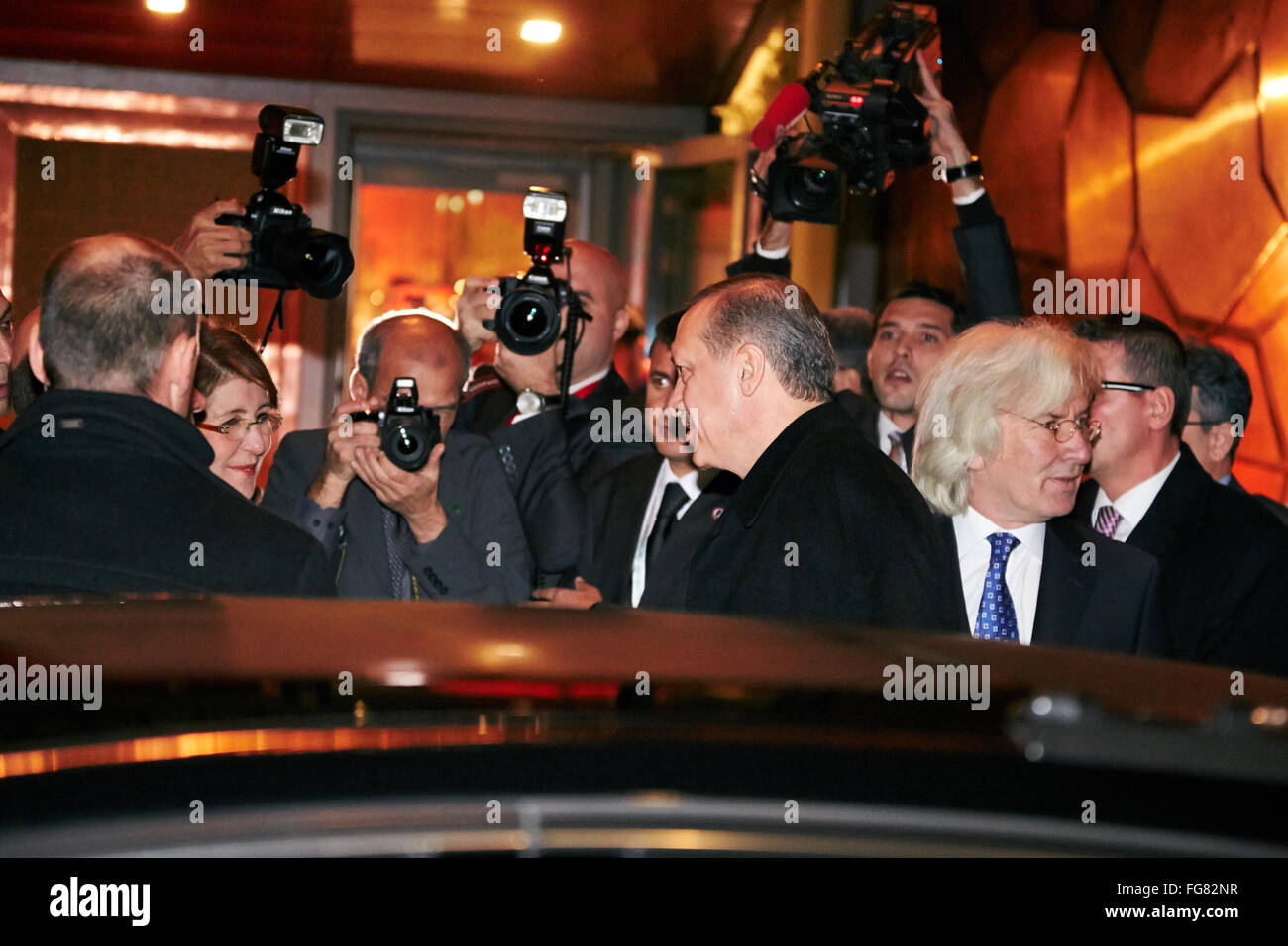 Nouvelle ambassade turque à Berlin - ouverture Banque D'Images