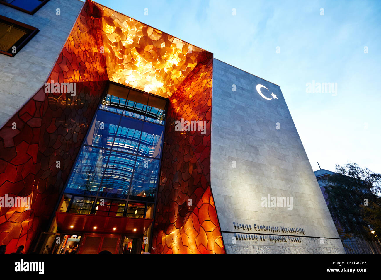 Nouvelle ambassade turque à Berlin - ouverture Banque D'Images