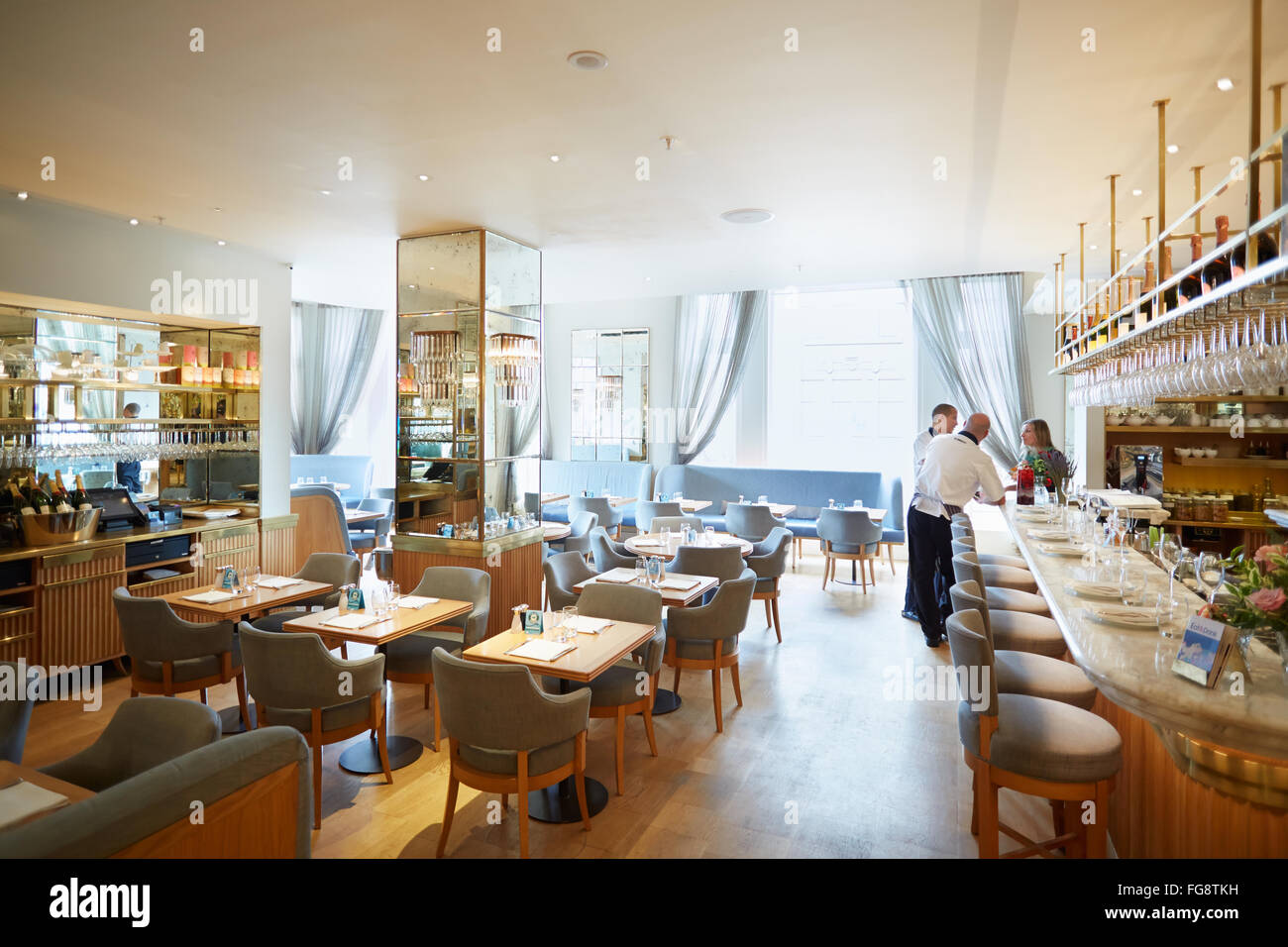 Ministère de l'intérieur du magasin Selfridges, 'Le Coin' restaurant à Londres Banque D'Images