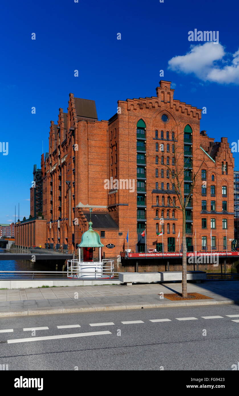 Géographie / voyage, Allemagne, Hambourg, Speicherstadt, Brooktorkai, Brooktorhafen, International Maritime Museum, , Additional-Rights Clearance-Info-Not-Available- Banque D'Images