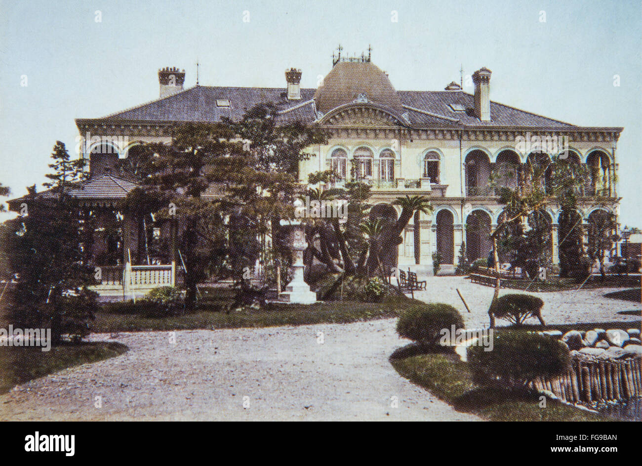 L'extérieur du bâtiment c 1833 Rokumeikan conçu par Josiah Conder ( 1852 - 1920 ) Banque D'Images