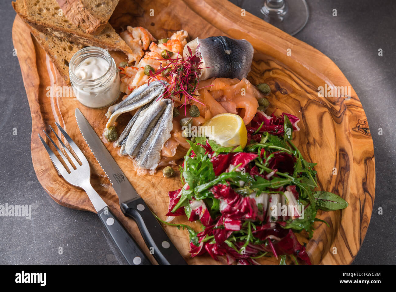 La nourriture traditionnelle et Pub Grub Banque D'Images