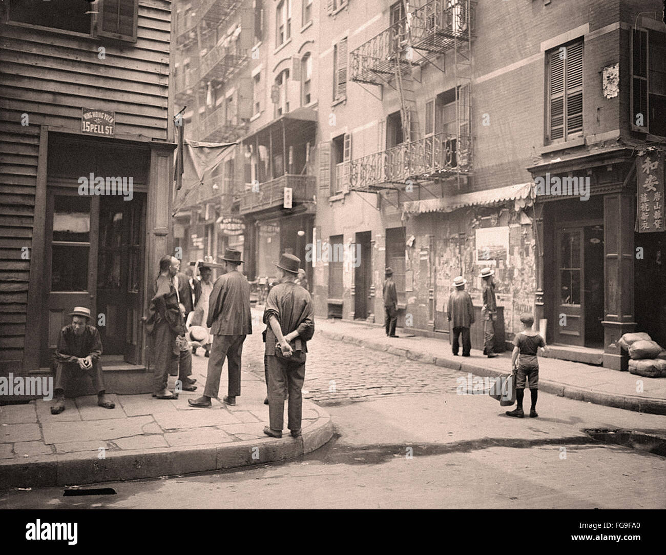 Chinatown New York 1900 Banque D'Images