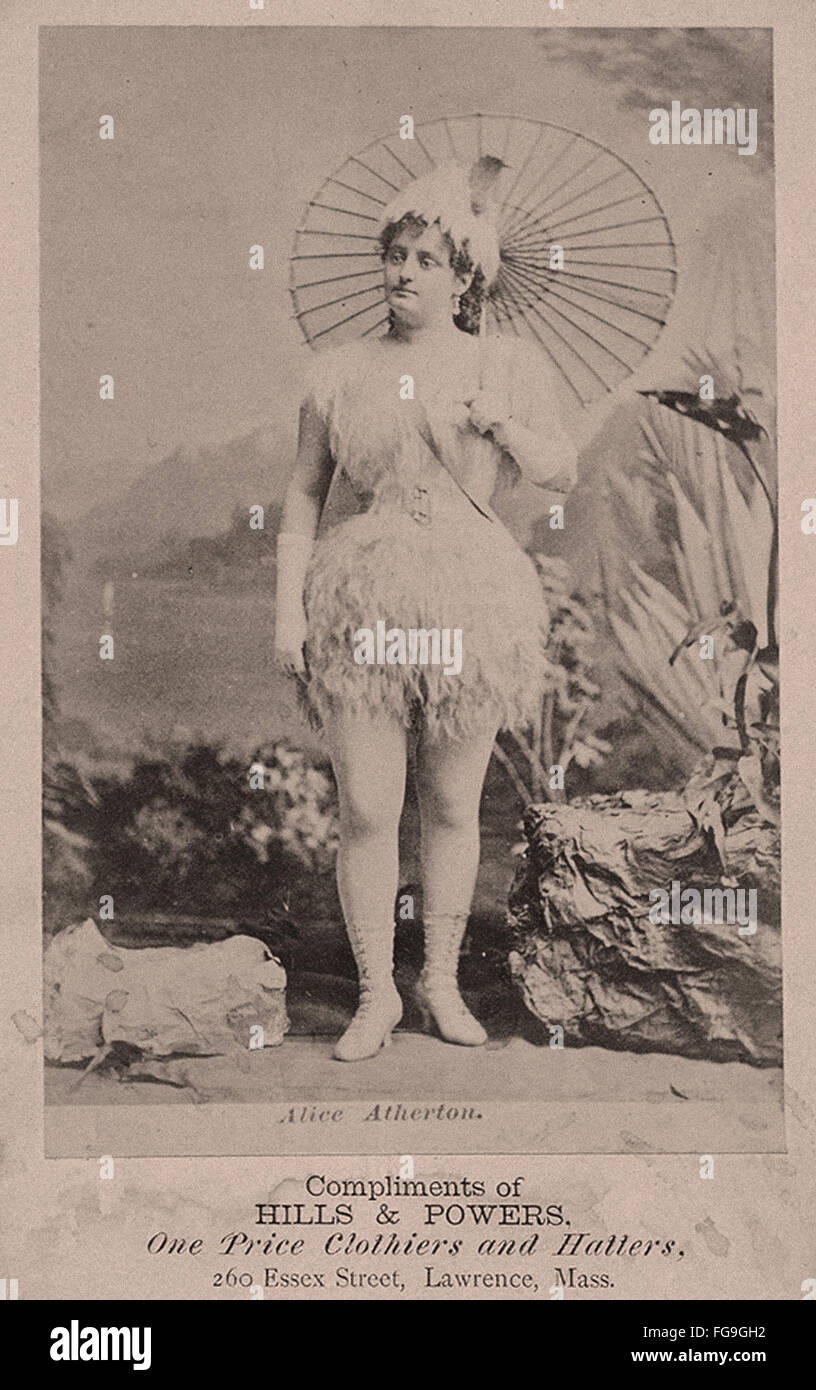 Cartes postales anciennes - danseuses exotiques des années 1890 Banque D'Images