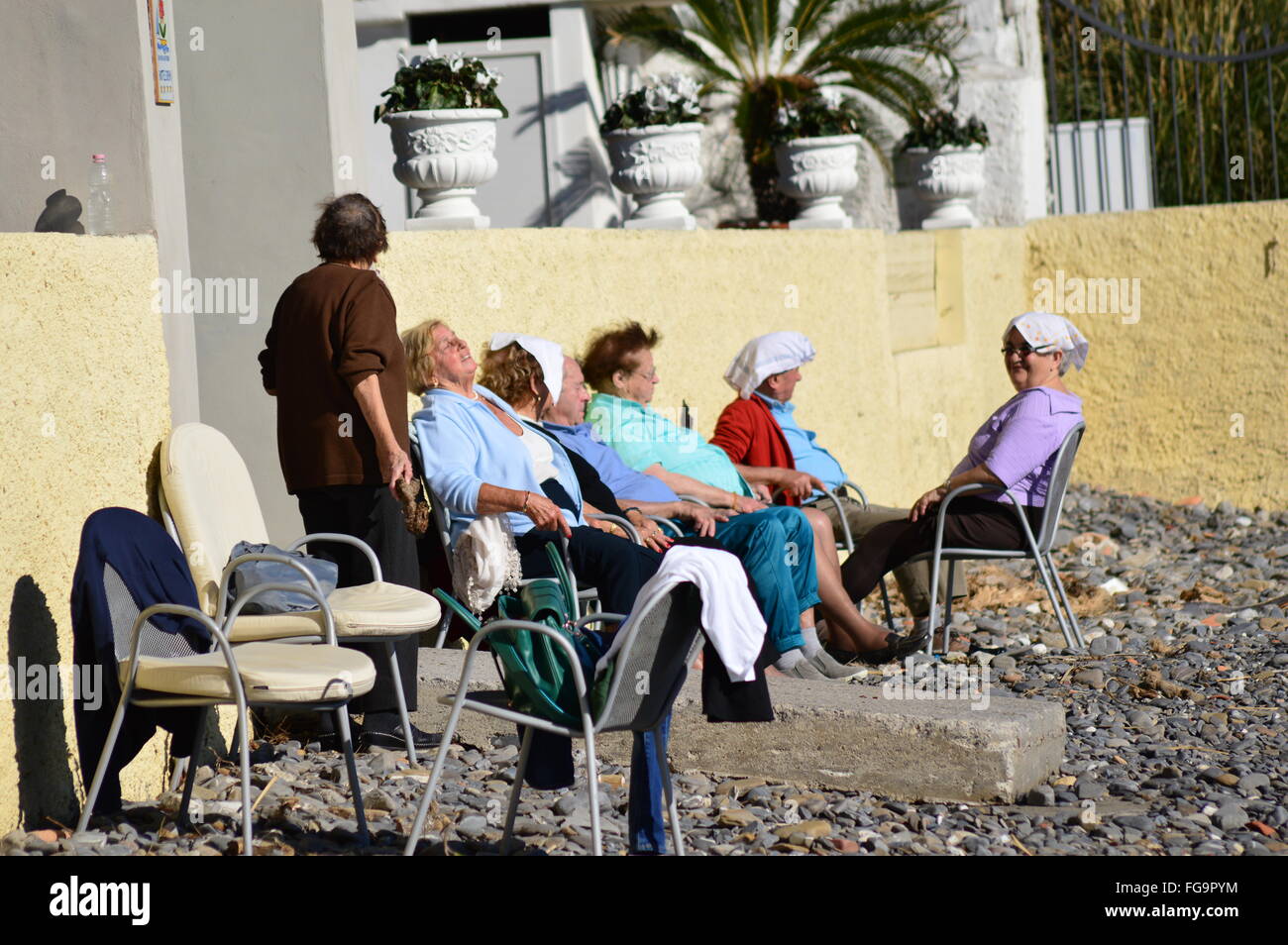 Les gens sur la plage Banque D'Images