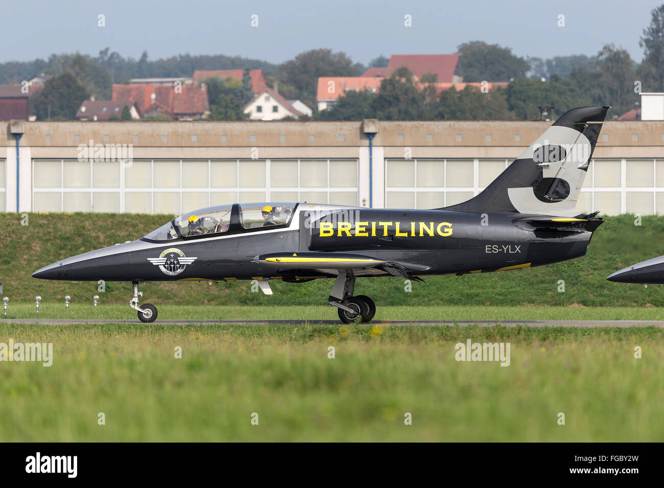 Aero L-39 Albatross avions formateur du Breitling Jet Team Banque D'Images
