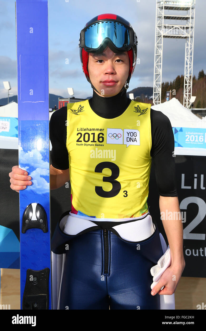 Lillehammer, Norvège. 16Th Jun 2016. Masamitsu Ito (JPN) le Saut à Ski : Équipe mixte à l'Arène de saut à ski de Lysgardsbakkene Lillehammer au cours de l'Jeux olympiques de la jeunesse d'hiver de 2016 à Lillehammer, Norvège . © Ito Shingo/AFLO SPORT/Alamy Live News Banque D'Images