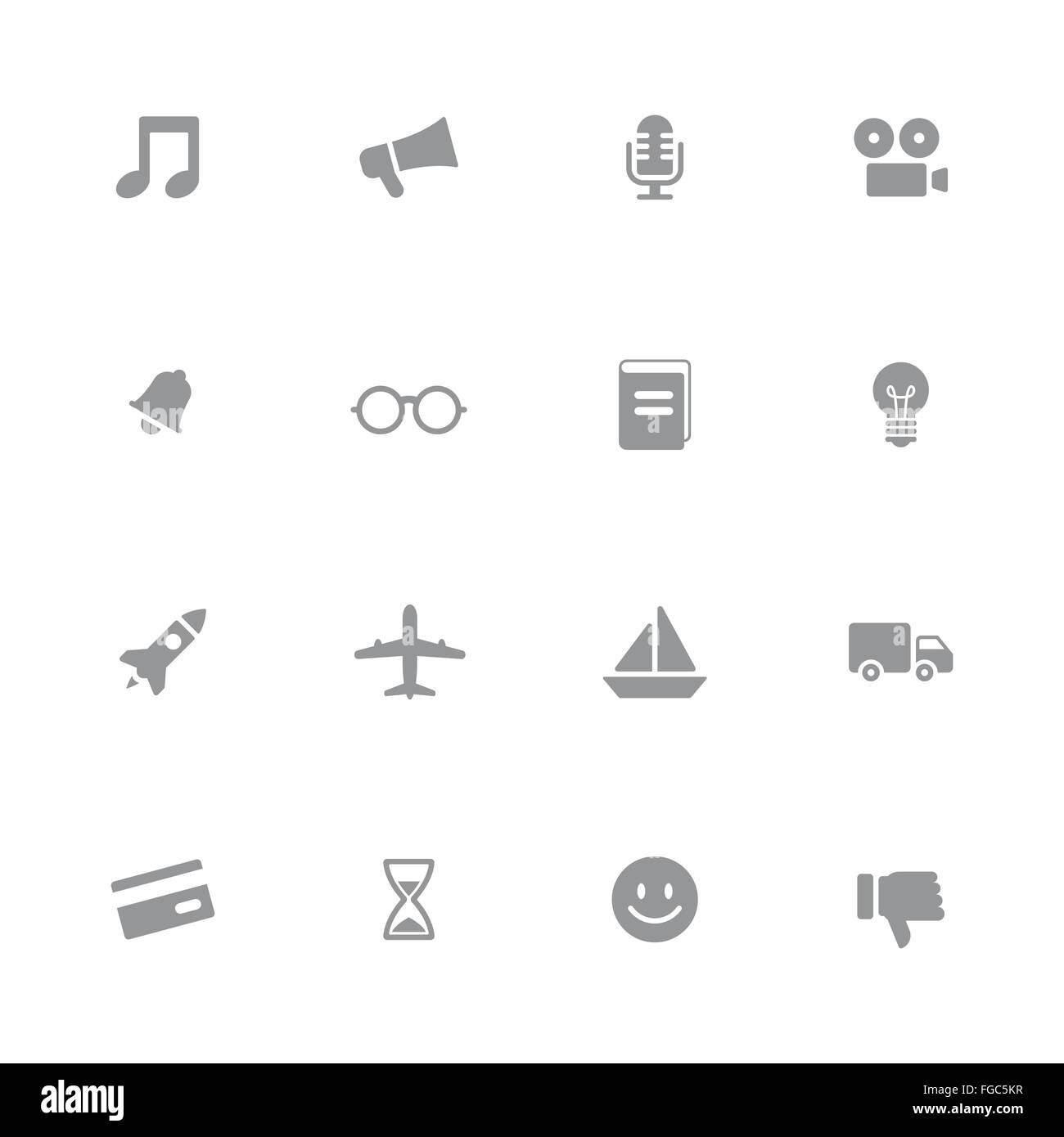 EPS10] [web icon set 5 gris pour le web design, l'interface utilisateur (IU), l'infographie et de l'application mobile (apps) Illustration de Vecteur