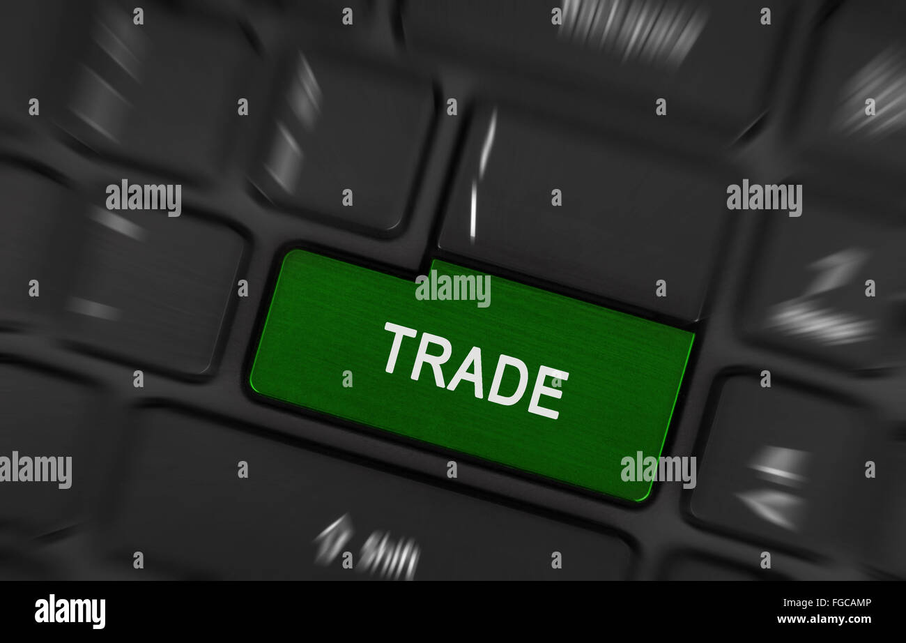 Message sur la touche Entrée du clavier, pour les concepts commerciaux Banque D'Images