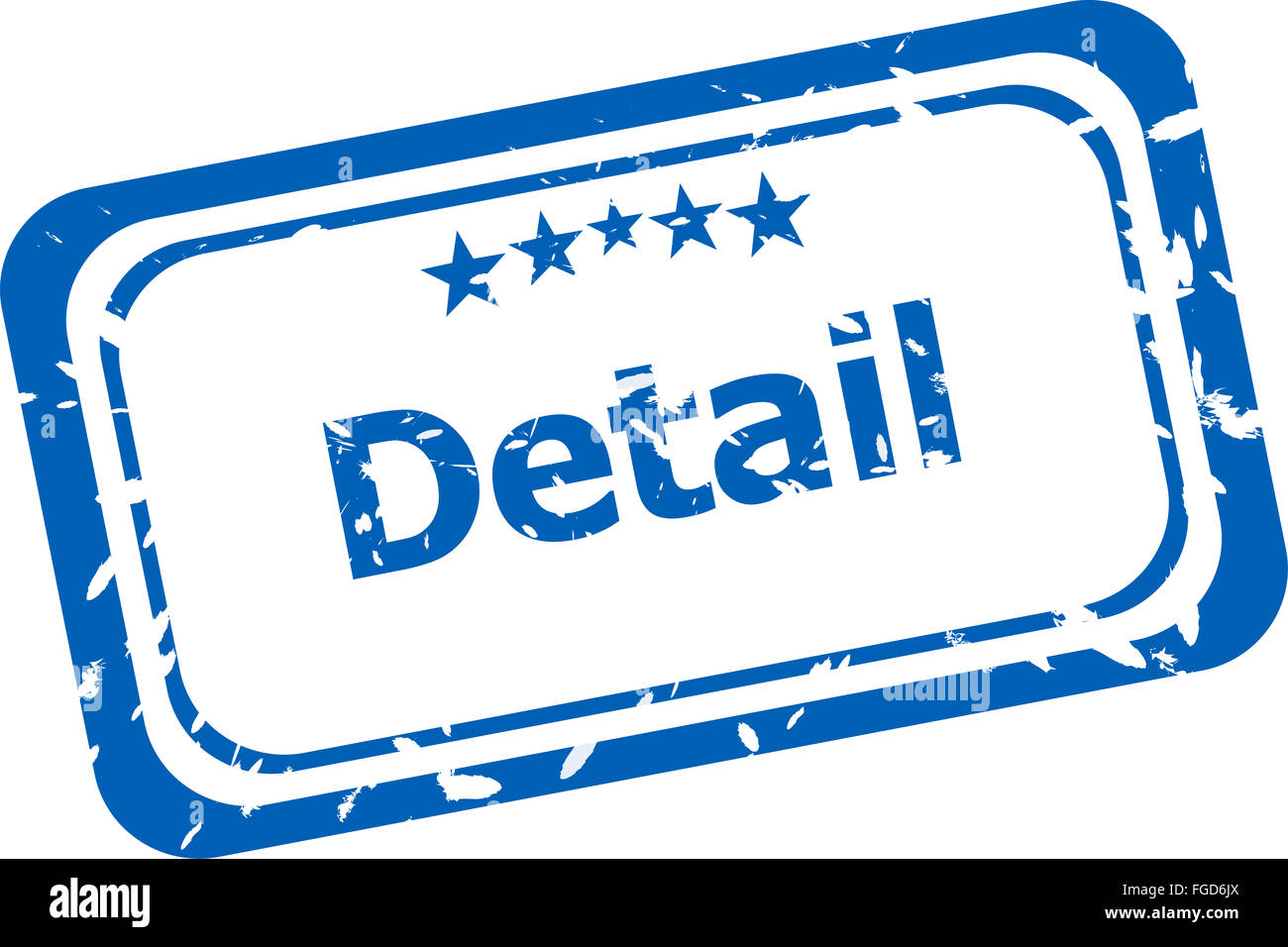 Détail grunge rubber stamp on white Banque D'Images