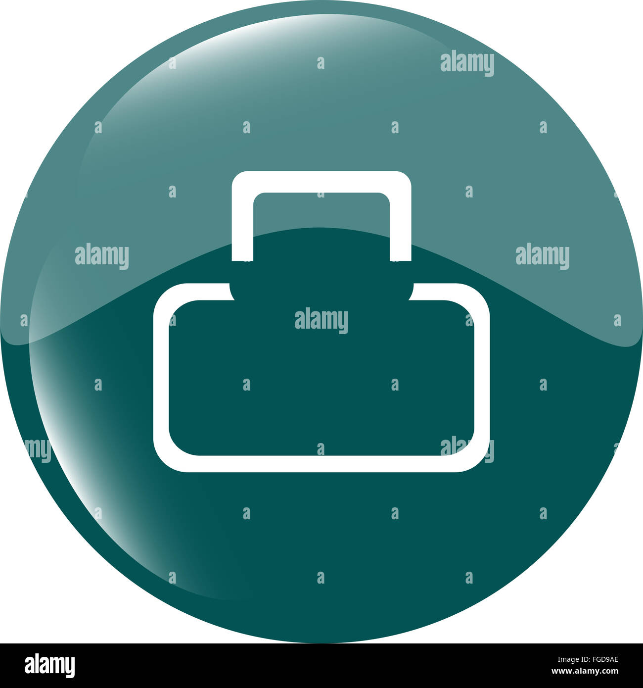 Icône Apps. abstract signe sur le bouton web isolated on white Banque D'Images