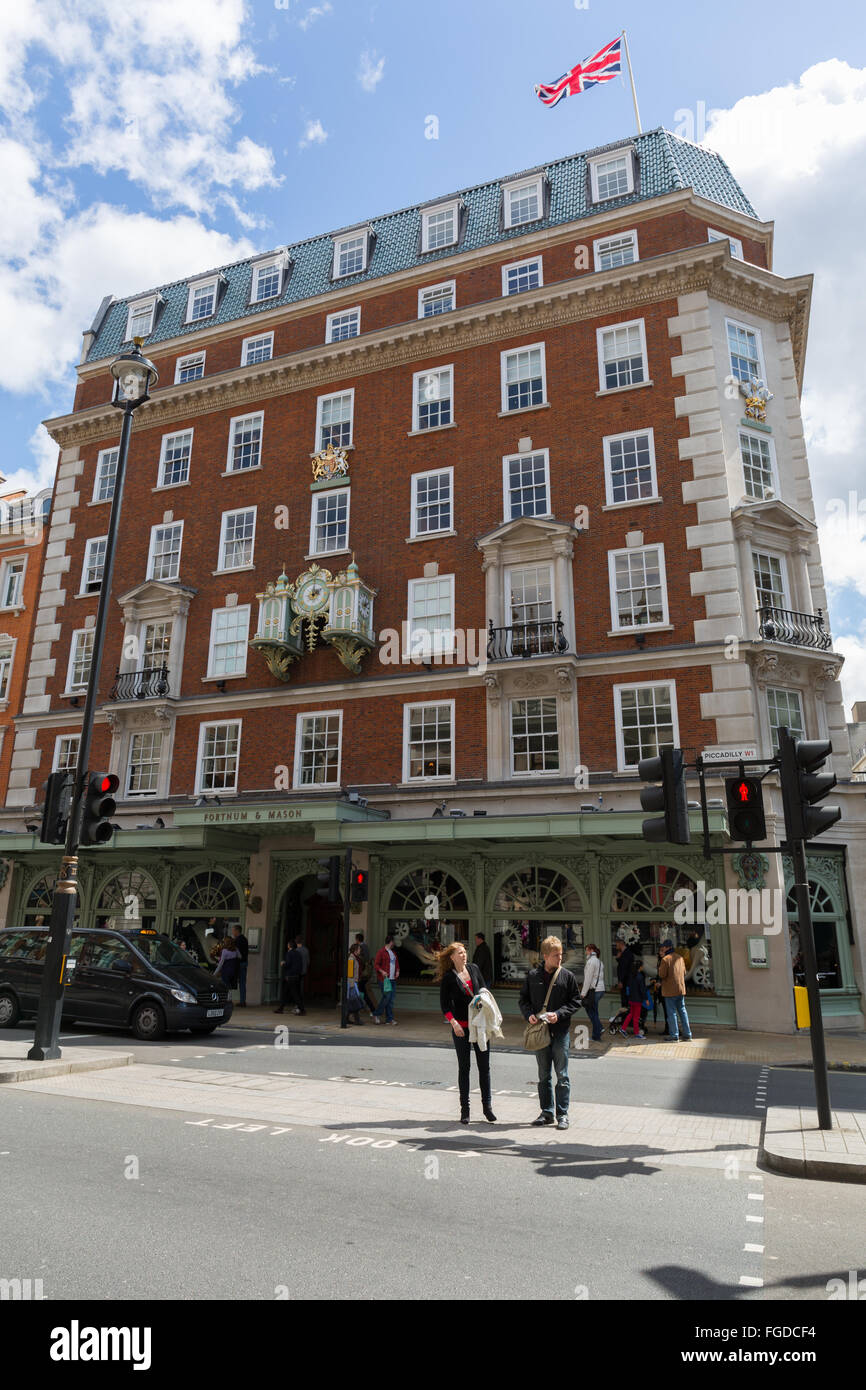 Londres magasin Fortnum & Mason Banque D'Images