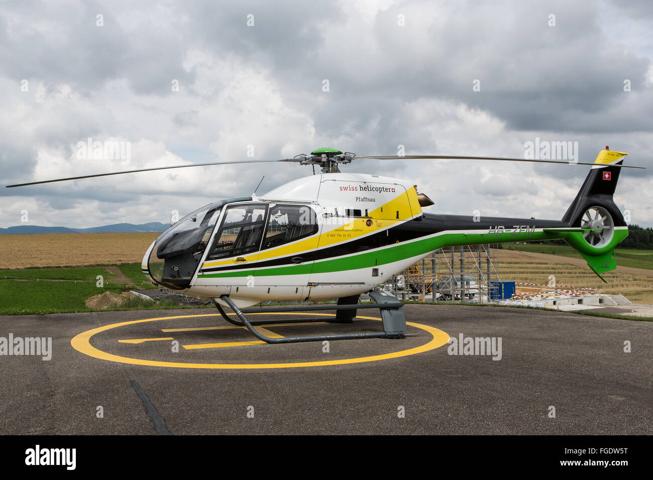 Swiss Helicopter Eurocopter EC 120B Colibri Banque D'Images