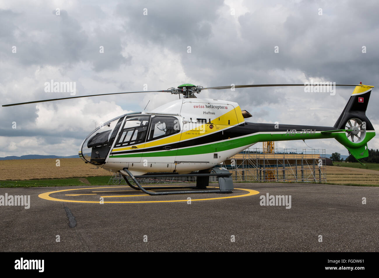 Swiss Helicopter Eurocopter EC 120B Colibri Banque D'Images