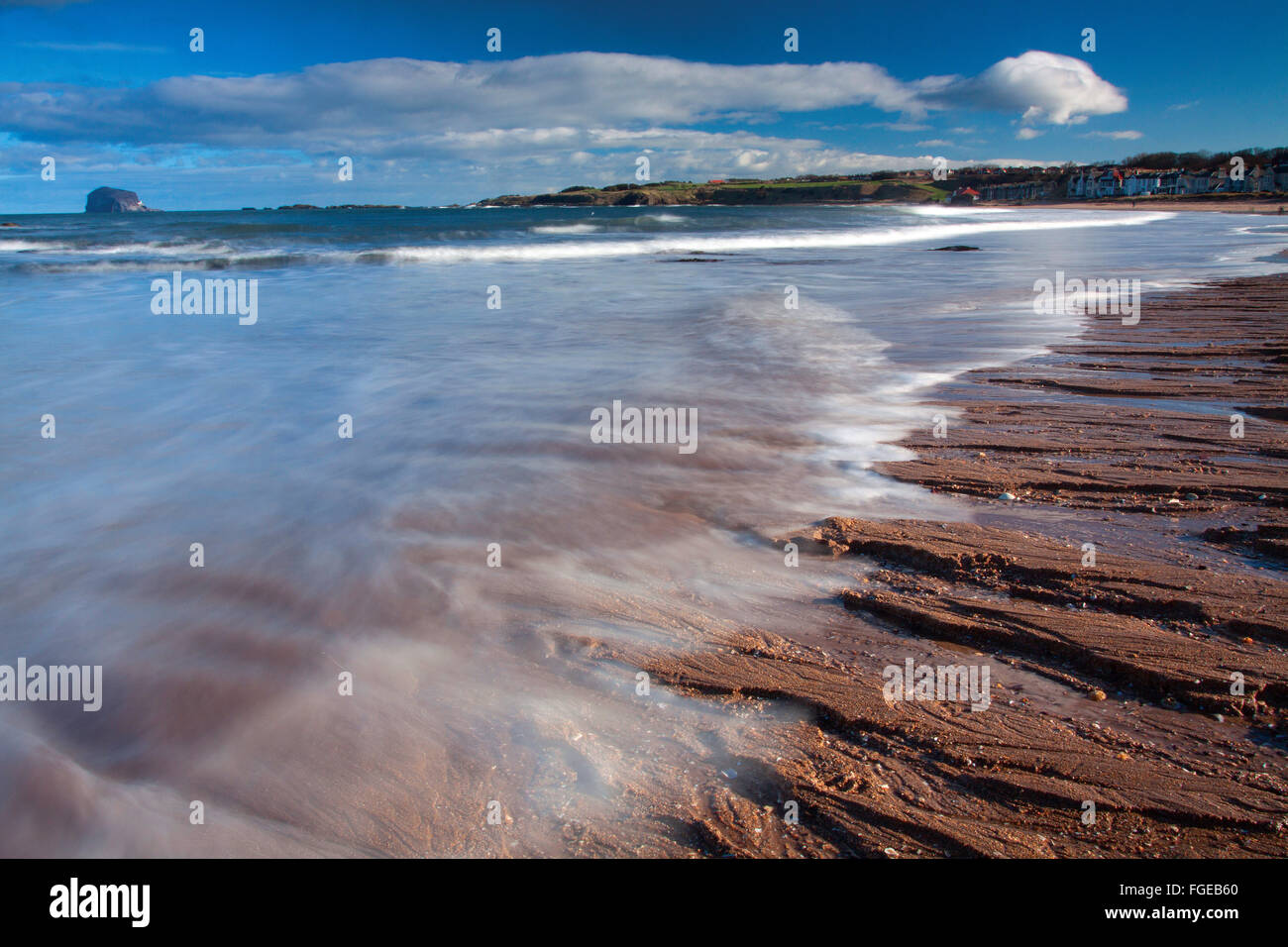 Bass Rock de Milsey Bay, North Berwick, East Lothian Banque D'Images