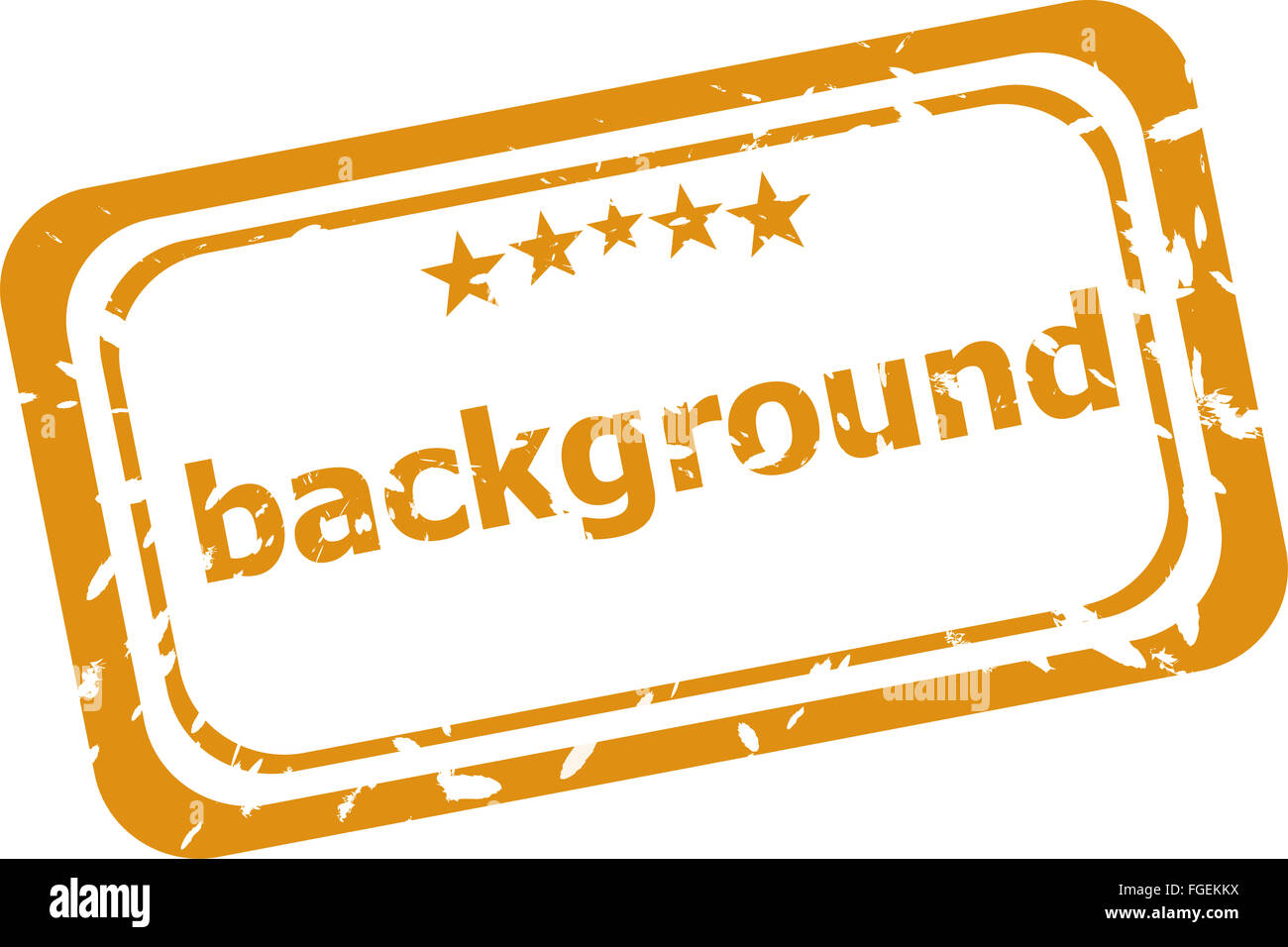 Mot de fond en caoutchouc sur grunge stamp isolated on white Banque D'Images