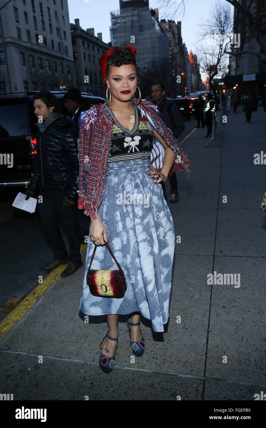 New York, NY, USA. 16Th Jun 2016. Jour de l'Andra au fashion show pour Marc Jacobs Automne 2016 Fashion Show - New York Fashion Week, Park Avenue Armory, New York, NY 18 février 2016. © Andres Otero/Everett Collection/Alamy Live News Banque D'Images