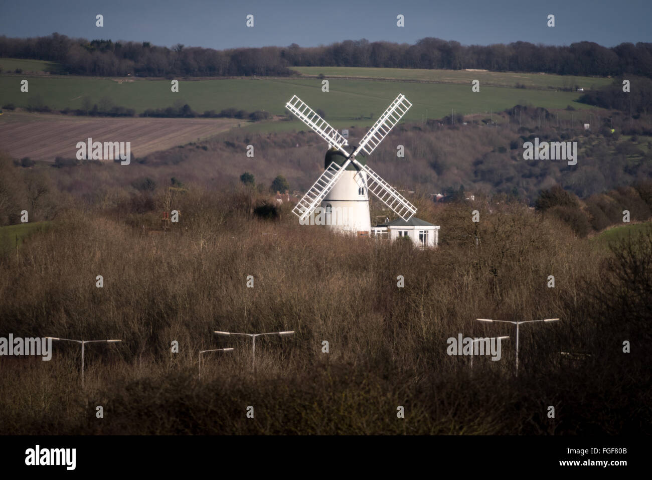 Patcham Moulin à la périphérie de Brighton. Banque D'Images