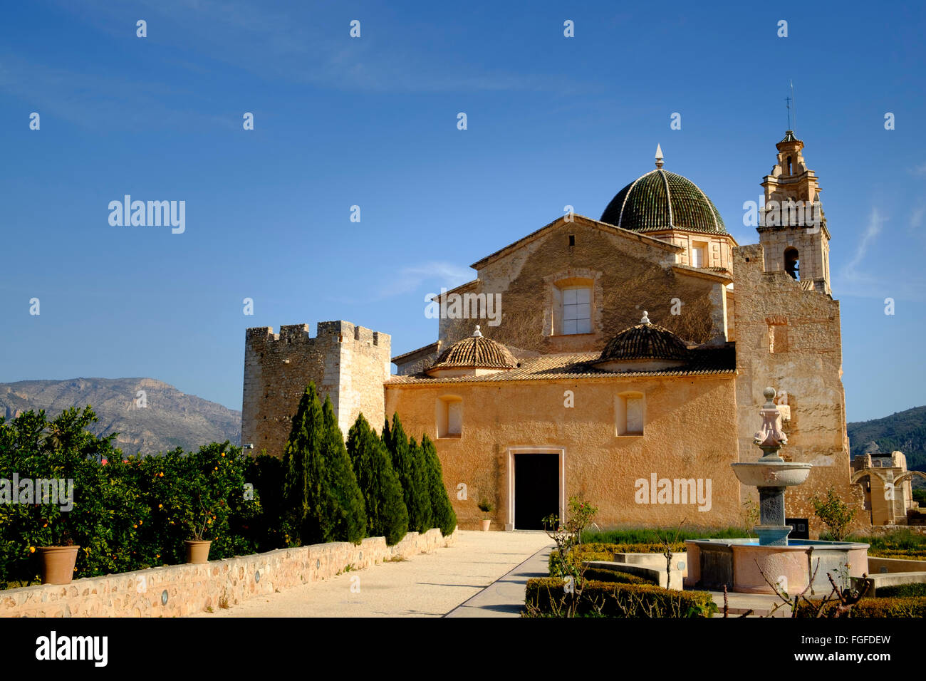 Le monastère cistercien de Saint Mary Simat de Valldigna en Espagne Banque D'Images