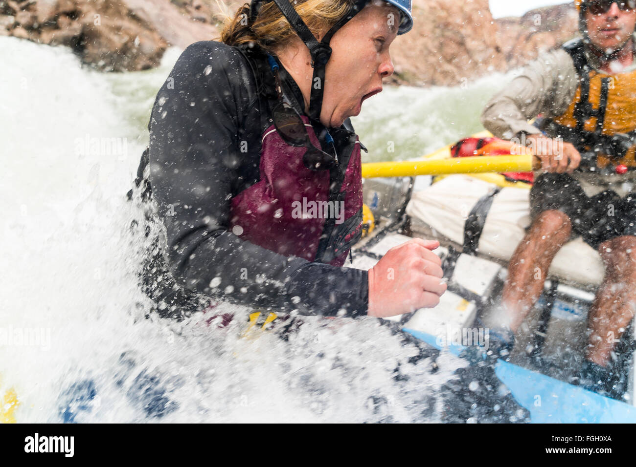 Rafting Grand Canyon Banque D'Images