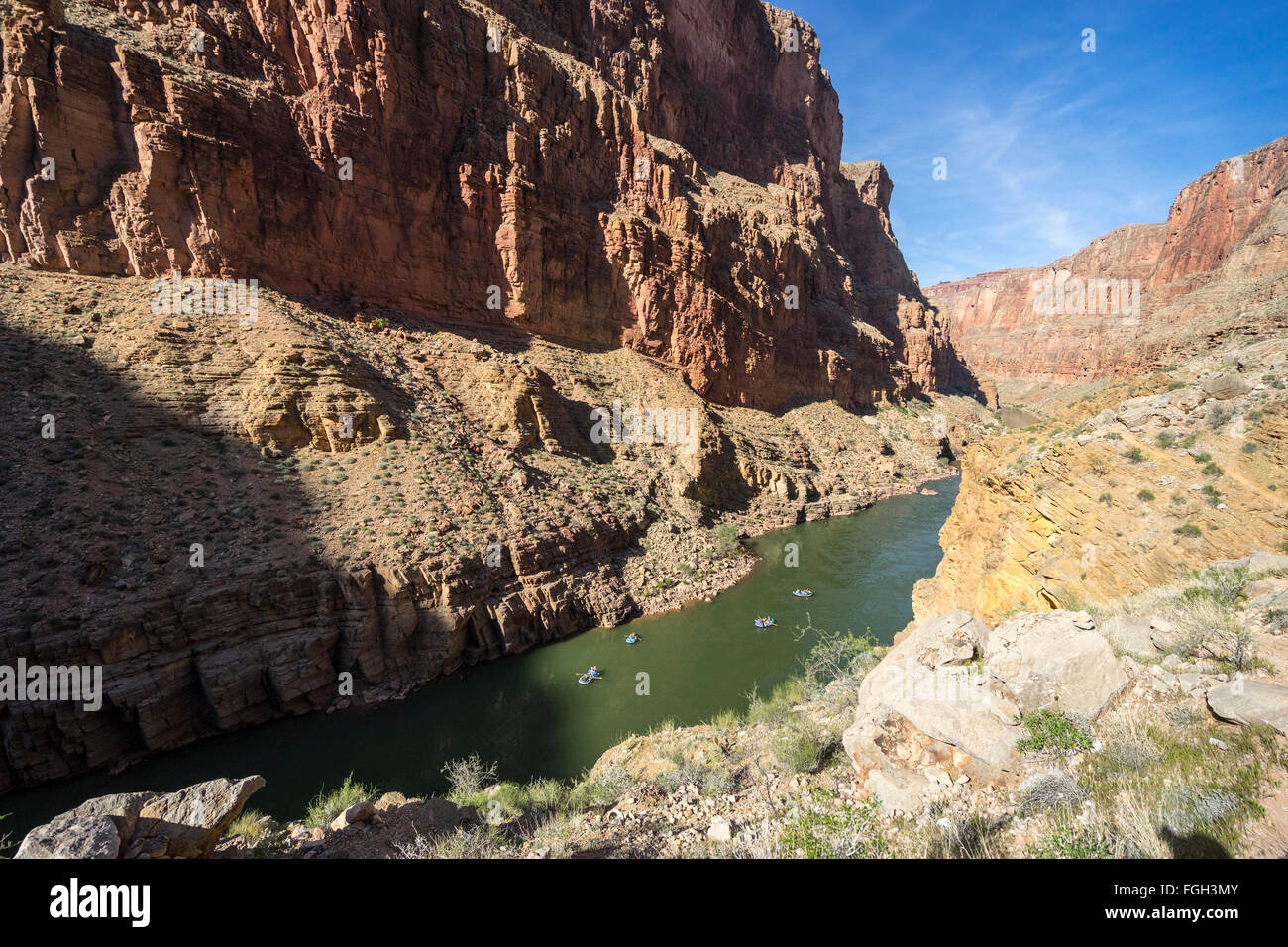 Randonnée Grand Canyon Banque D'Images