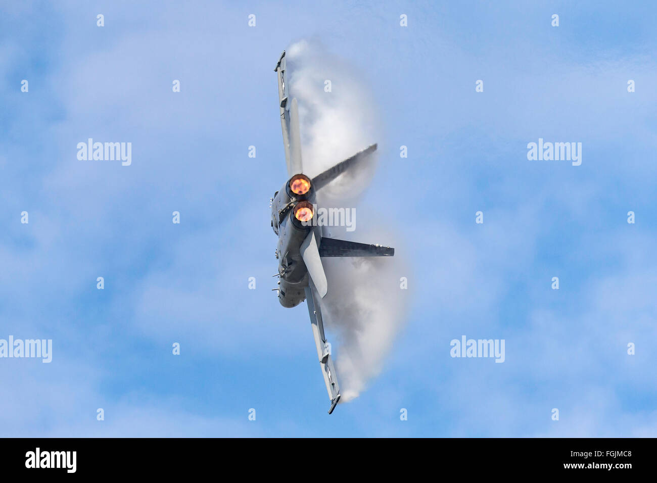 McDonnell Douglas F/A-18C Hornet J-5018 des Forces aériennes suisses Banque D'Images