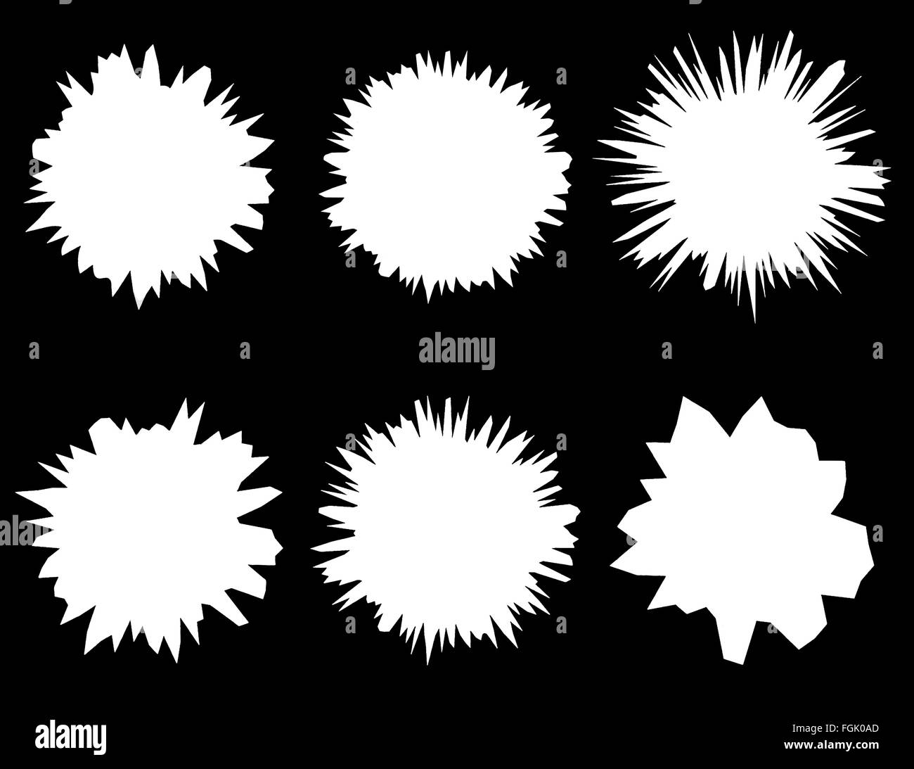 Vitesse de bande dessinée historique lignes horizontales série de six formes modifiables. Illustration de Vecteur