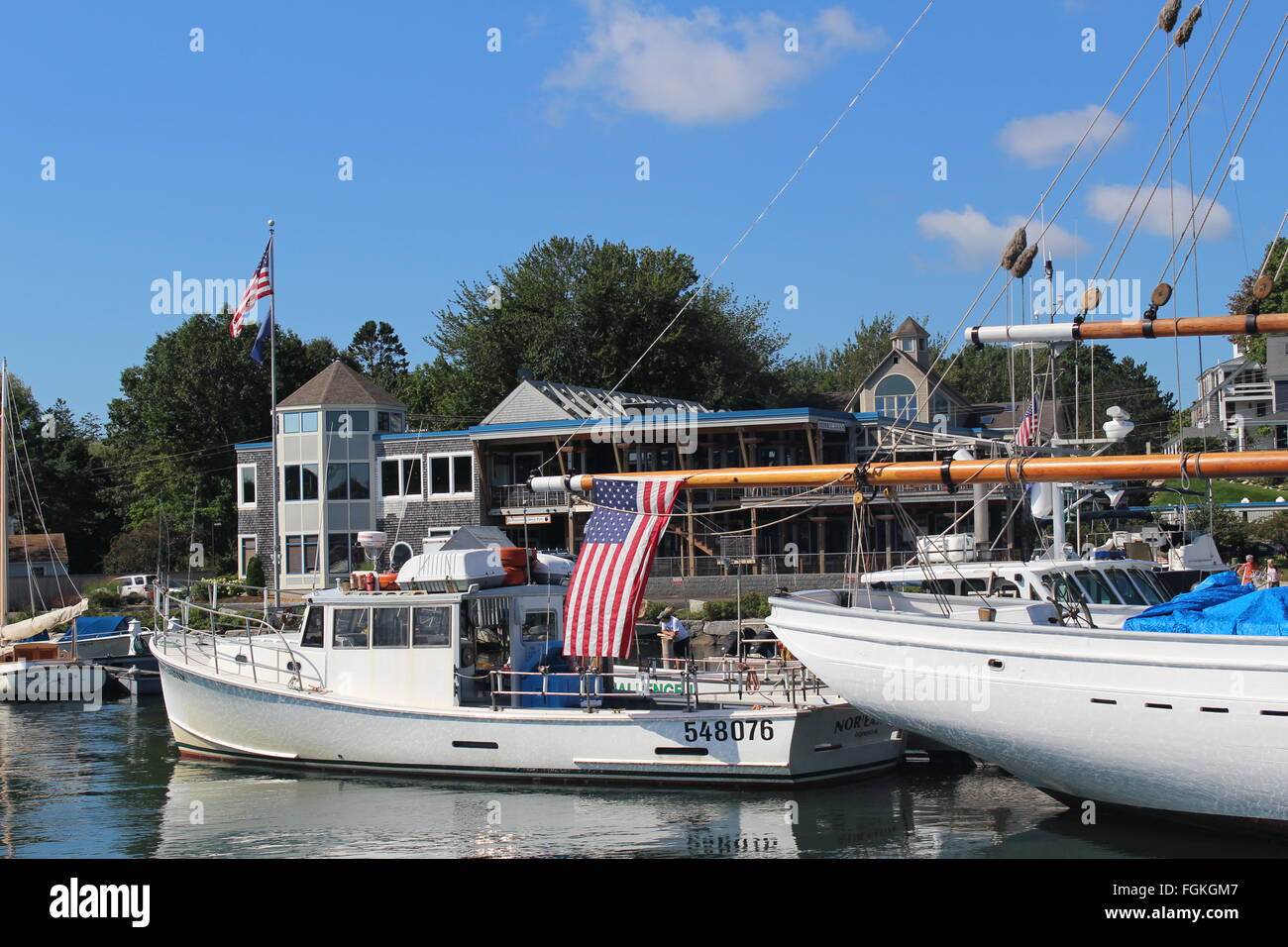 Yachts de plaisance à Kennebunkport Banque D'Images