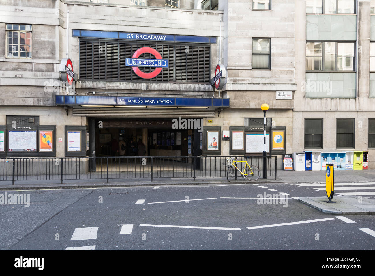 St Jame's Park Station de la Petite France, Londres, Westminster, SW1 Banque D'Images