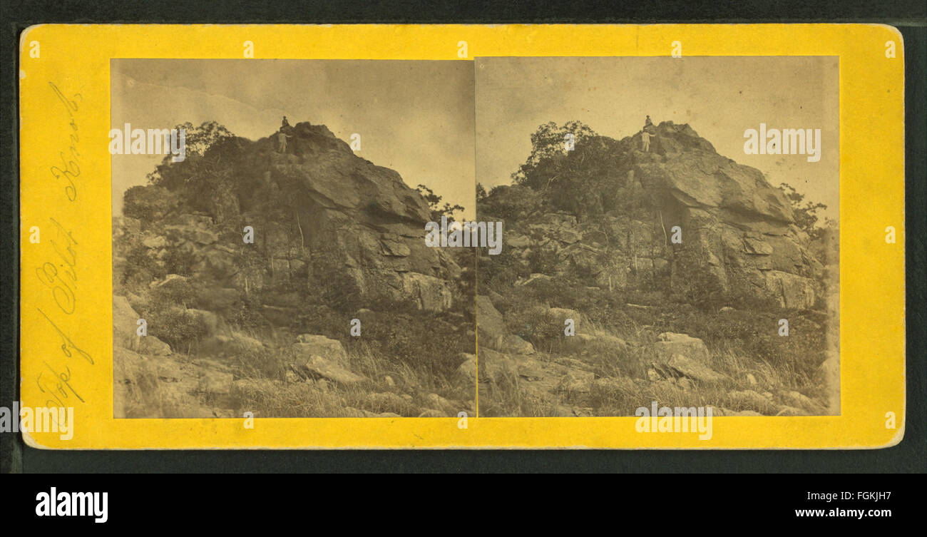 Haut de Pilot Knob. 600 pieds de hauteur, à partir de Robert N. Dennis collection de vues stéréoscopiques Banque D'Images