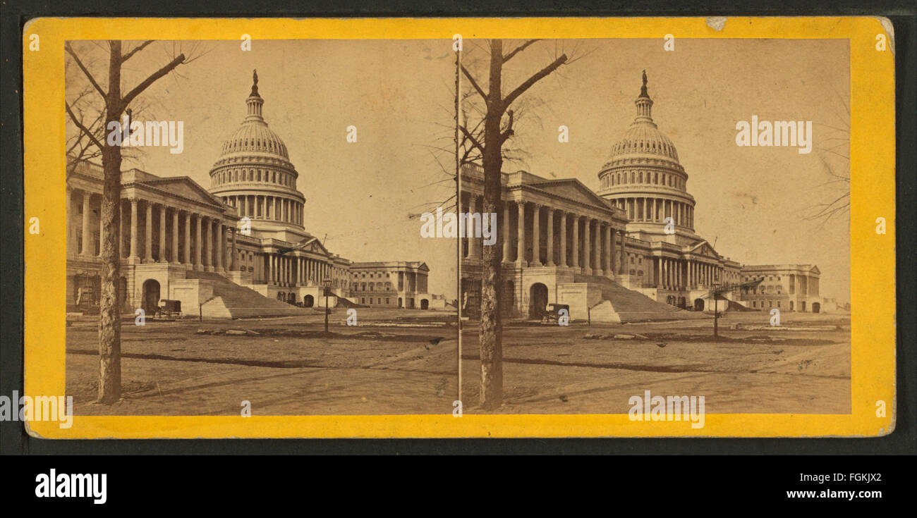 U.S. Capitol, East Front, par E. & H.T. Anthony (Entreprise) Banque D'Images