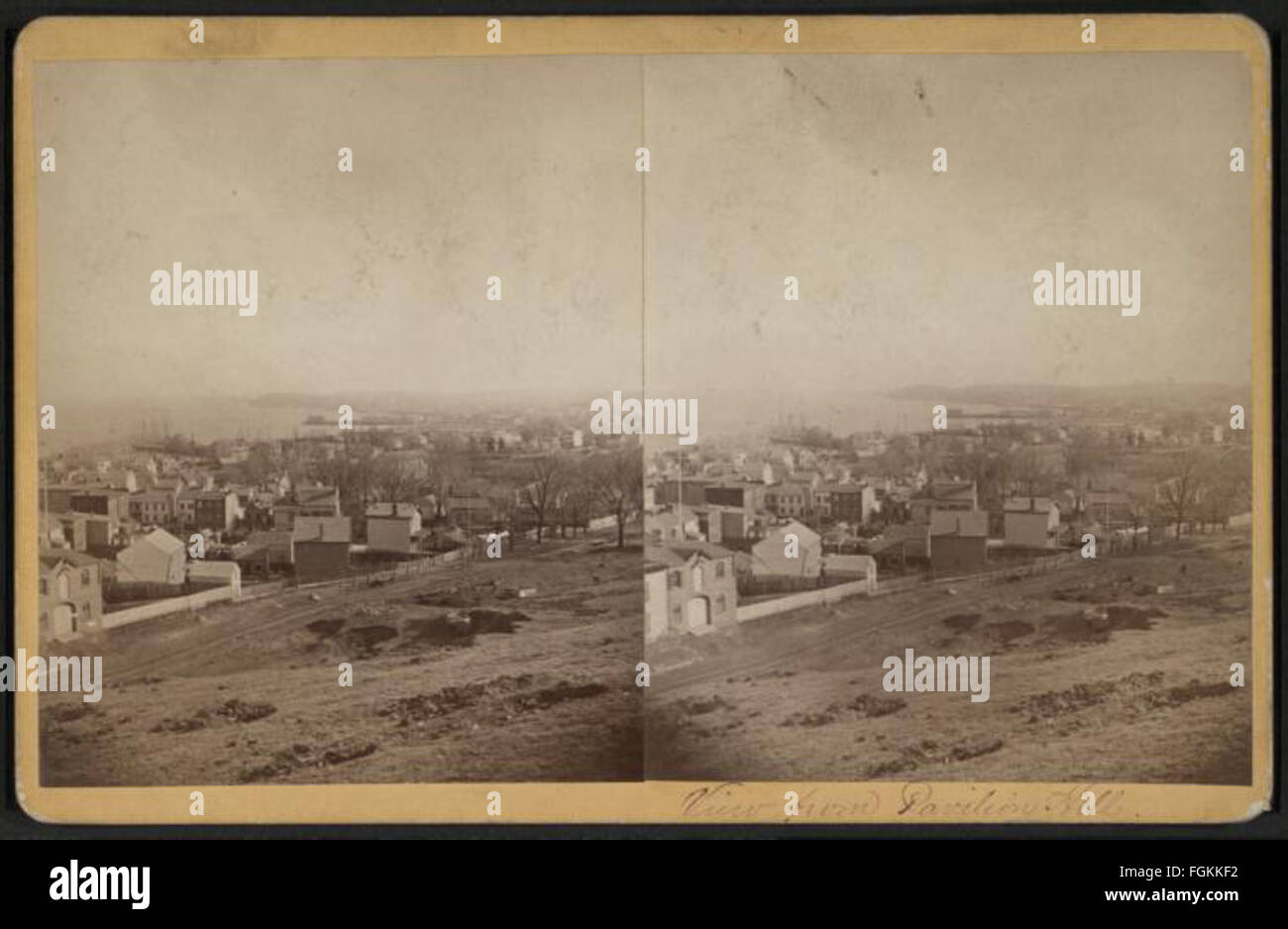 Vue depuis la colline du pavillon, par Almstaedt, Isaac, 1851-1921 Banque D'Images